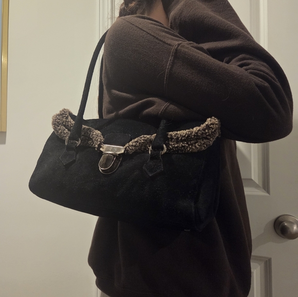 Stuart Weitzman Vintage Suede Satchel - Picture 7 of 8